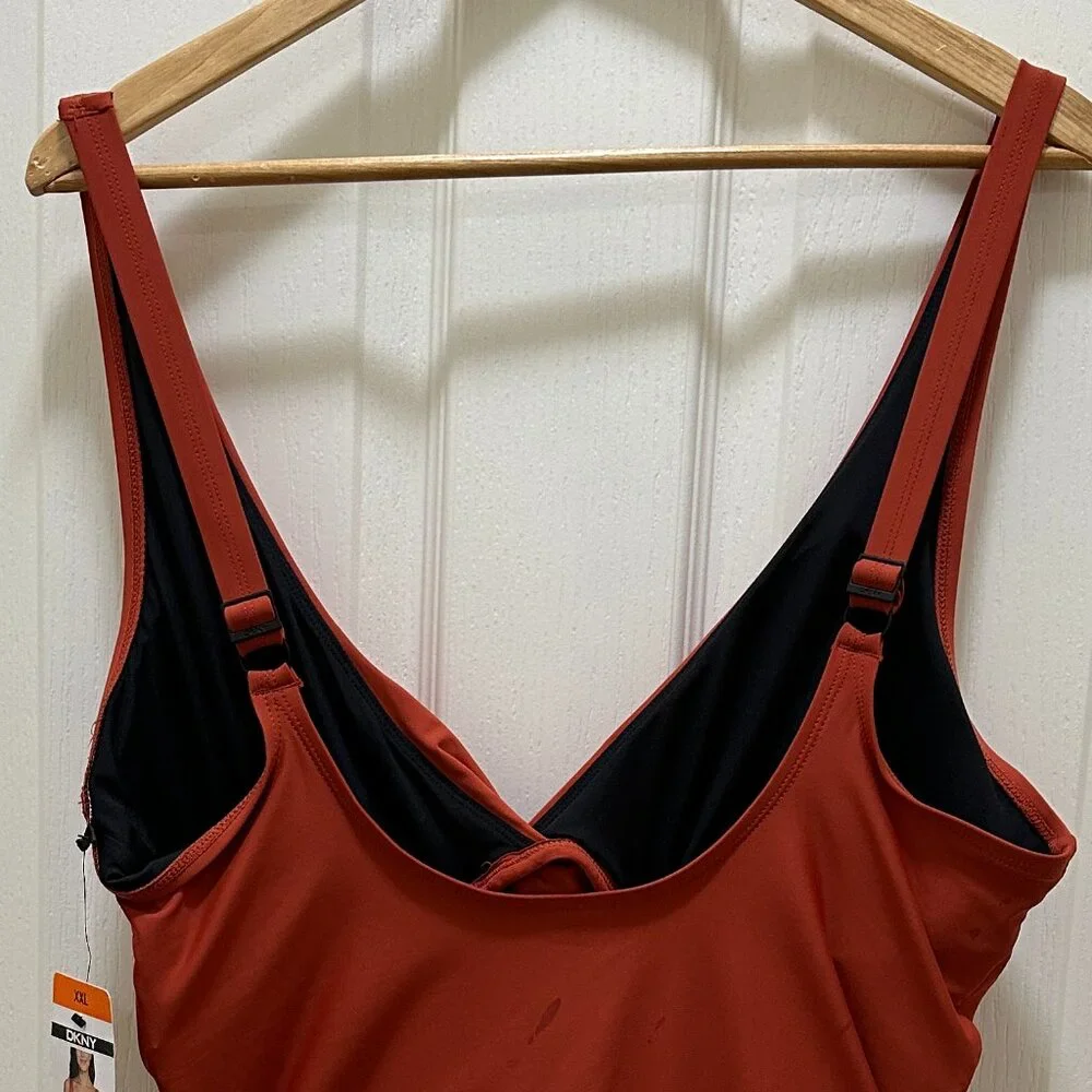 DKNY Women's One Piece Swimsuit Size XXL Bathing Suit Travel Beach Vacation NEW - Picture 10 of 14